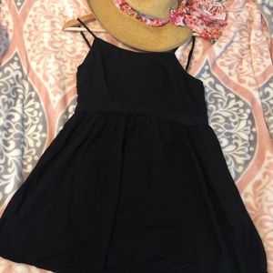 Black Open Back Dress